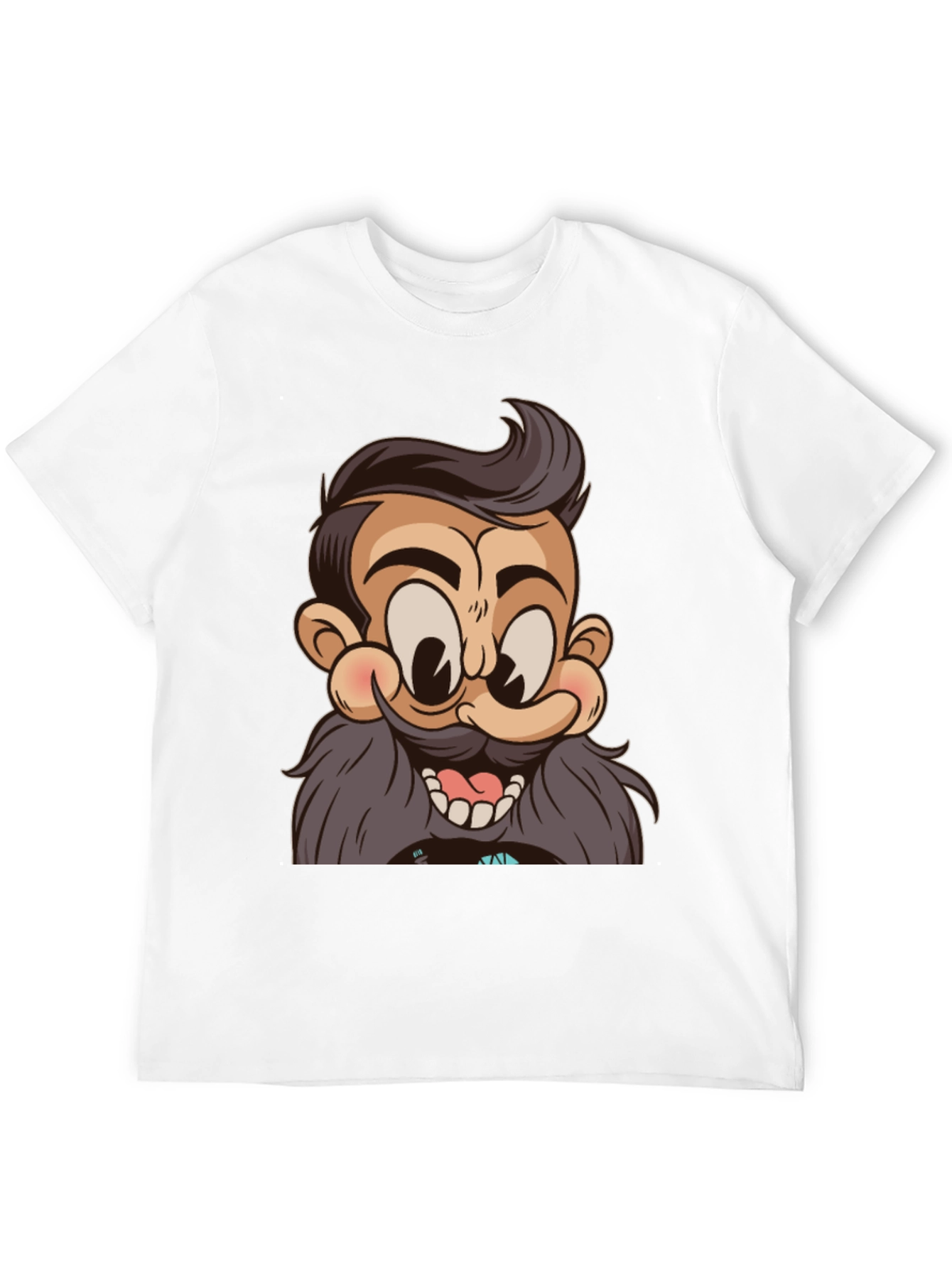 Cartoon Character Graphic Print Black T-Shirt