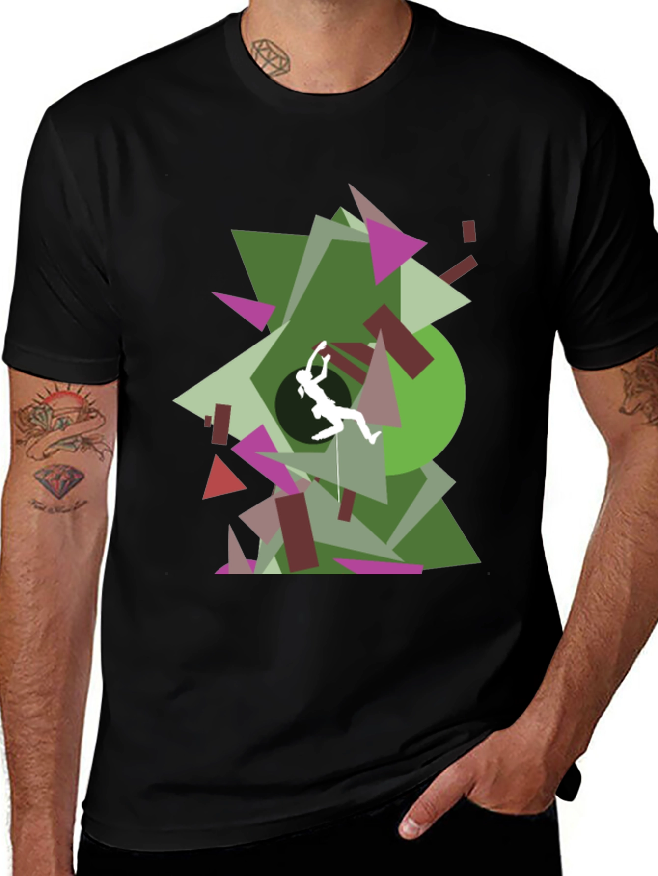 Geometric Climbing T-Shirt