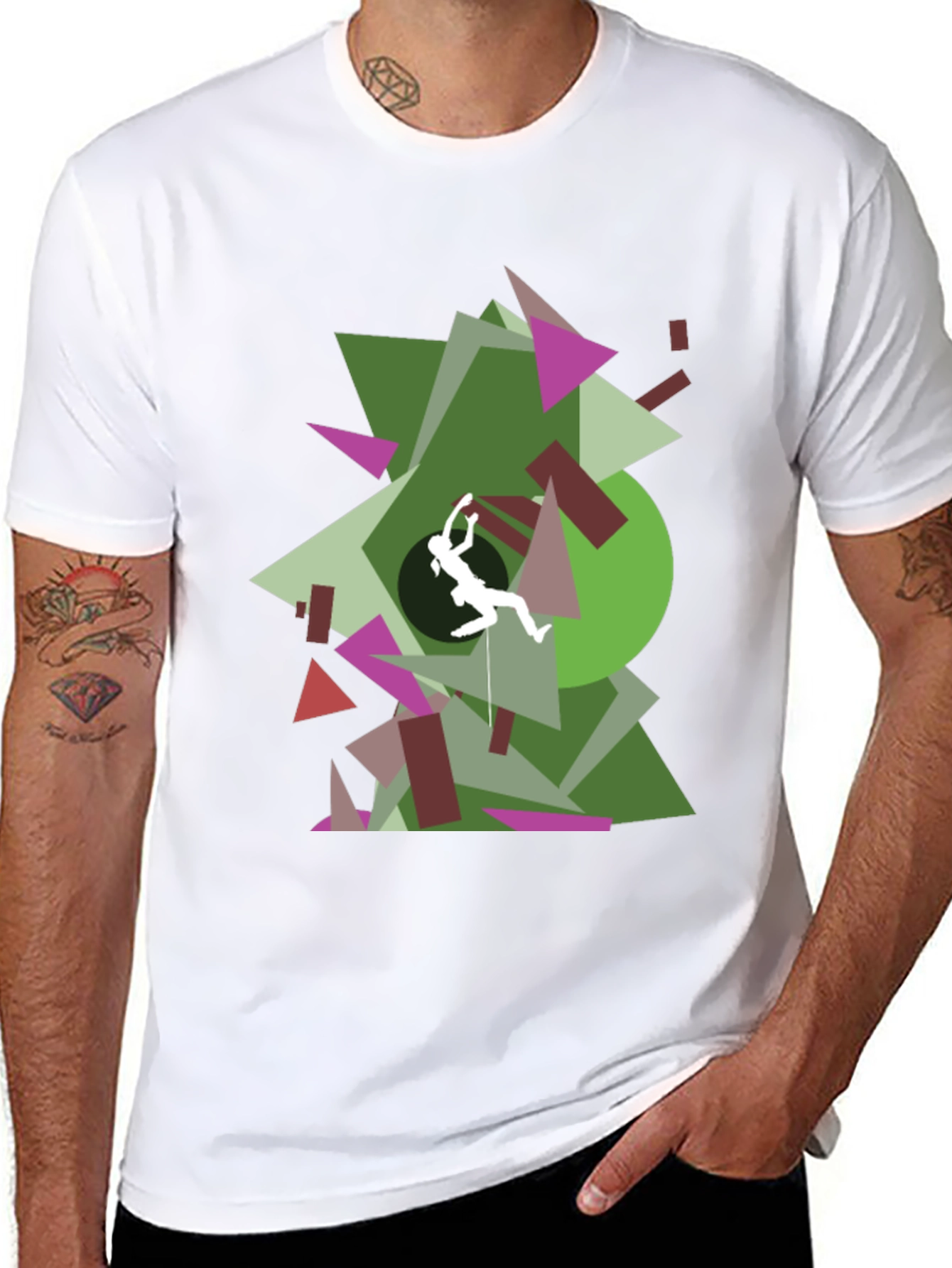 Geometric Climbing T-Shirt