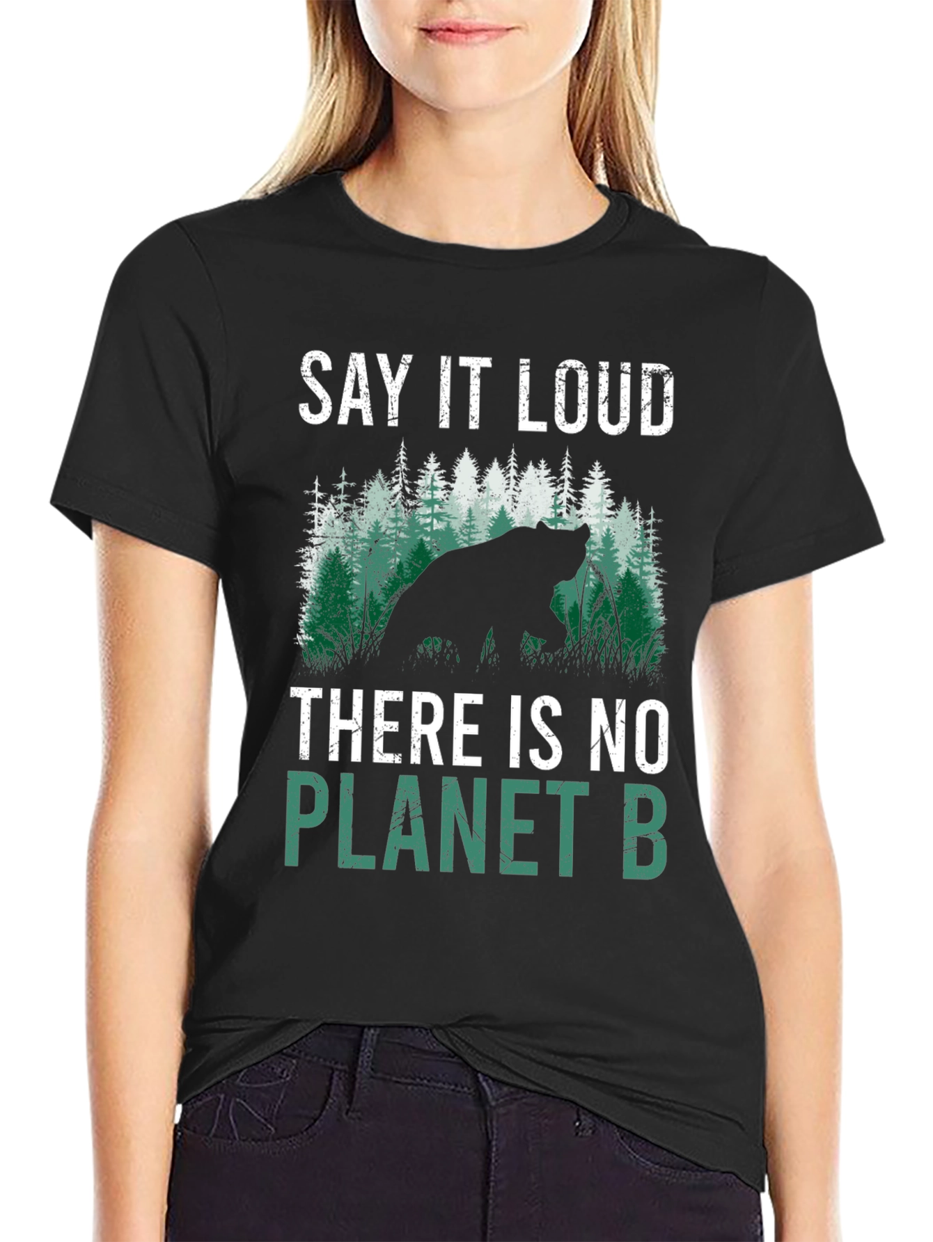 Planet B T-Shirt Bear Graphic Tee