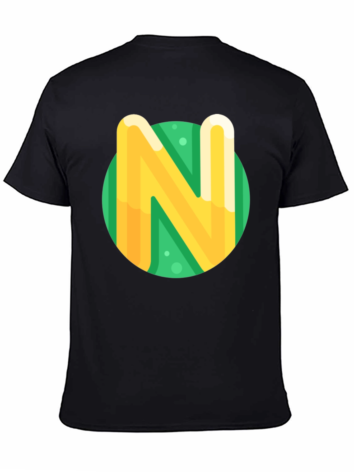 Letter N Graphic Tee - Stylish Casual Top