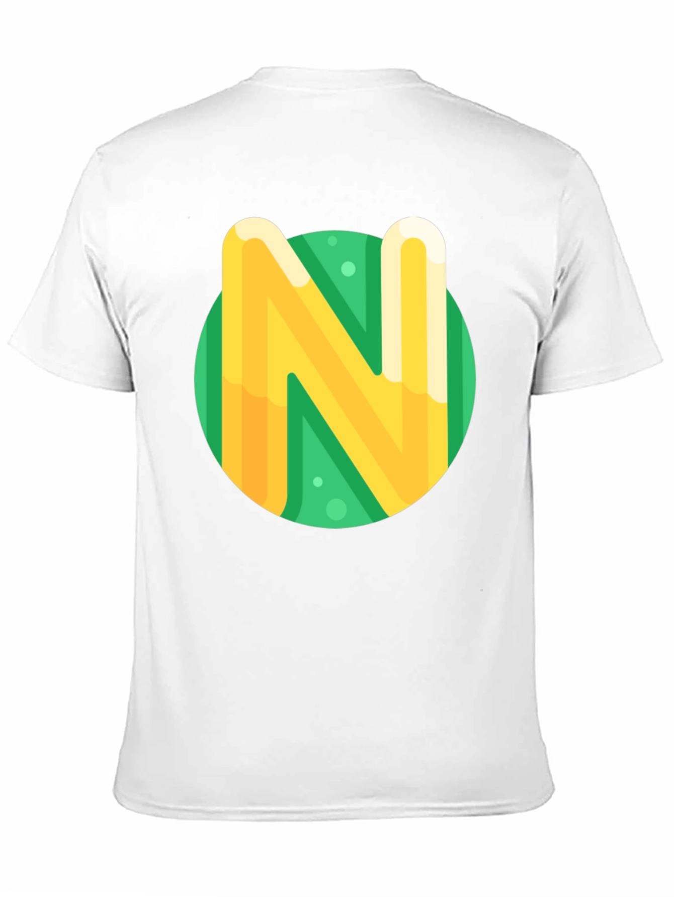 Letter N Graphic Tee - Stylish Casual Top