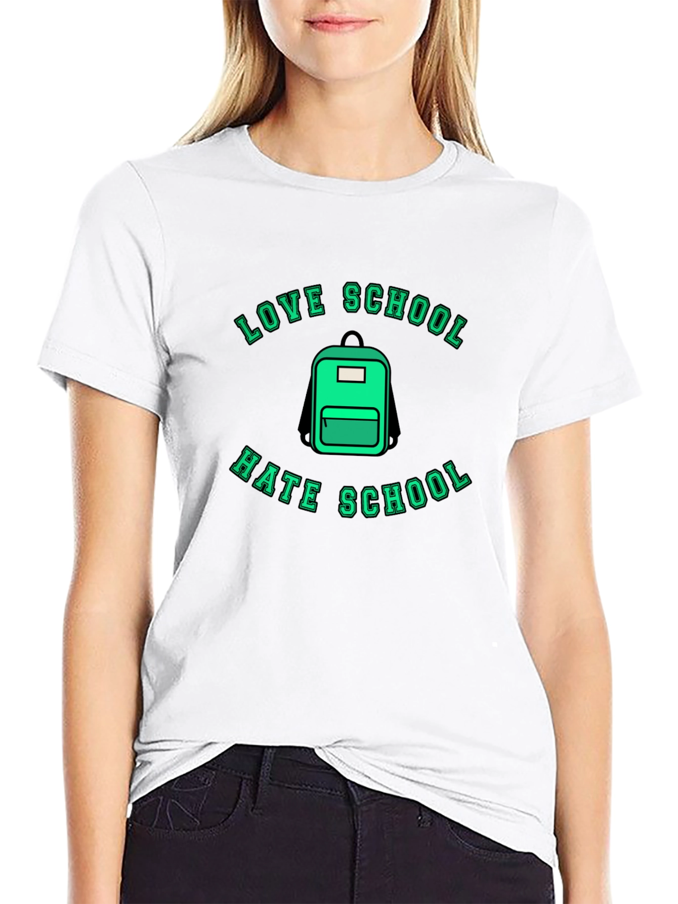 Love Hate School Graphic T-Shirt