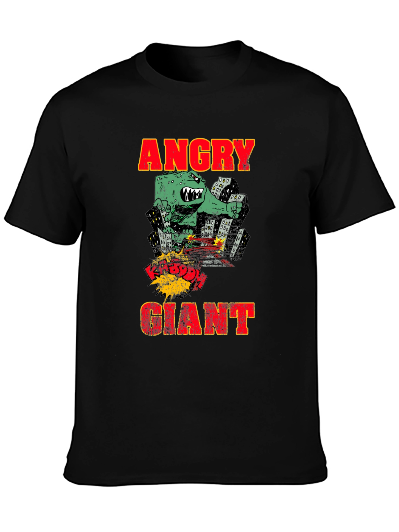 Angry Giant Monster Graphic Print T-Shirt