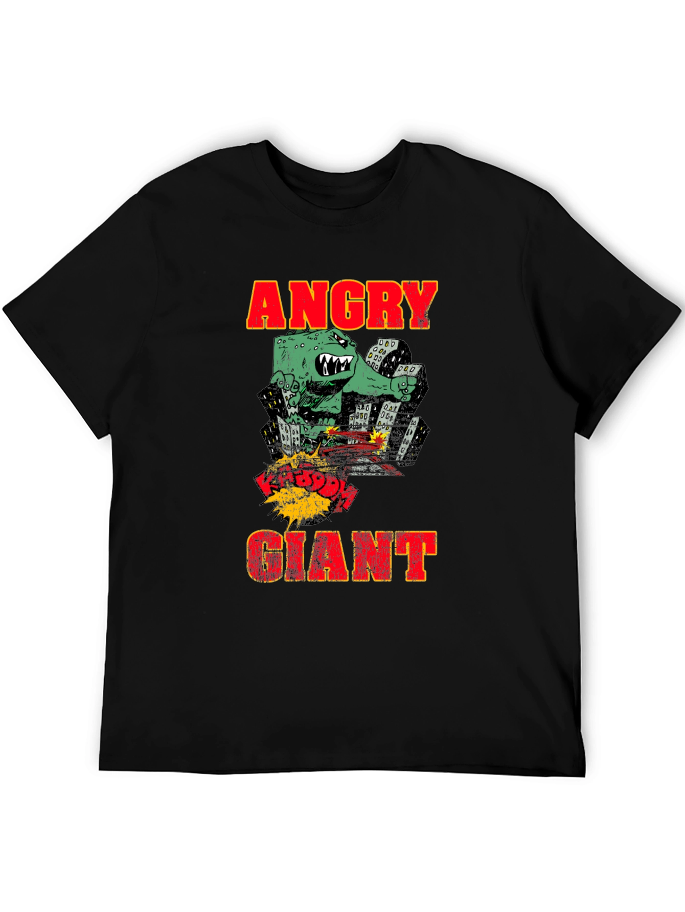 Angry Giant Monster Graphic Print T-Shirt