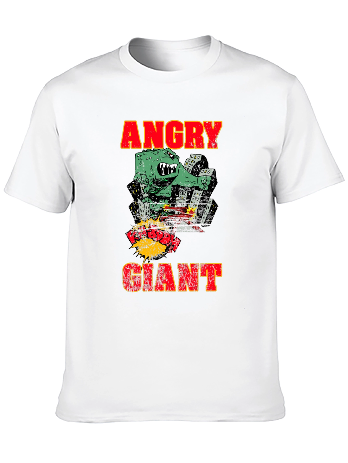 Angry Giant Monster Graphic Print T-Shirt