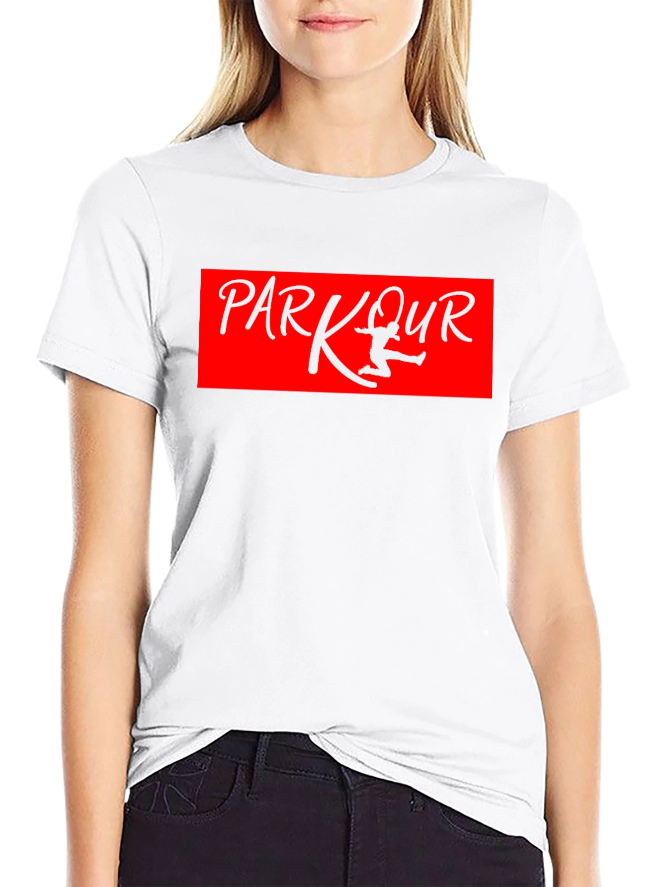 Parkour Graphic T-Shirt - Black Cotton Tee