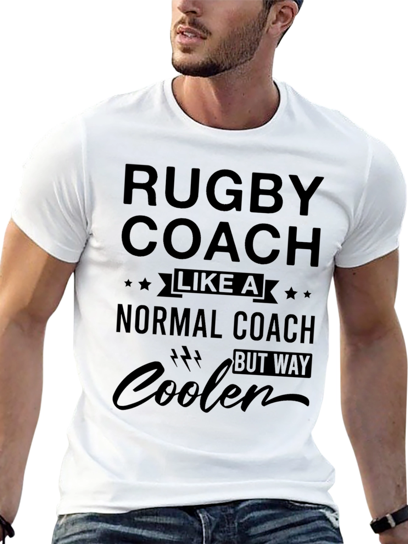 Rugby Coach Funny T-Shirt - Cooler Than Normal