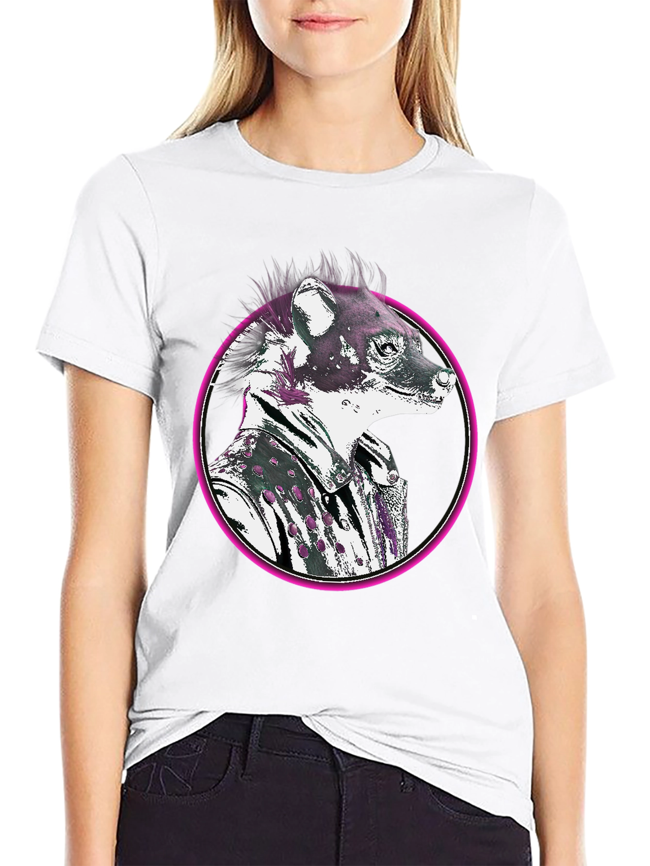 Hyena Graphic Print T-Shirt