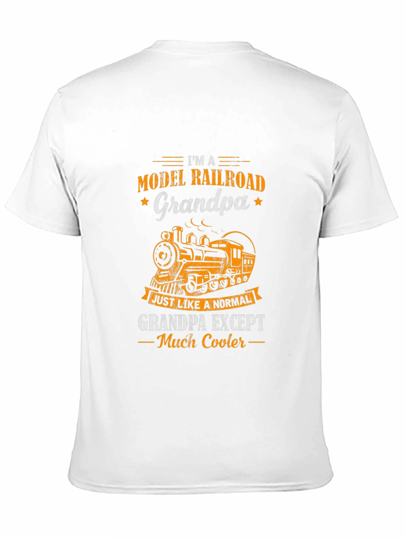 Model Railroad Grandpa T-Shirt - Cool Train Tee