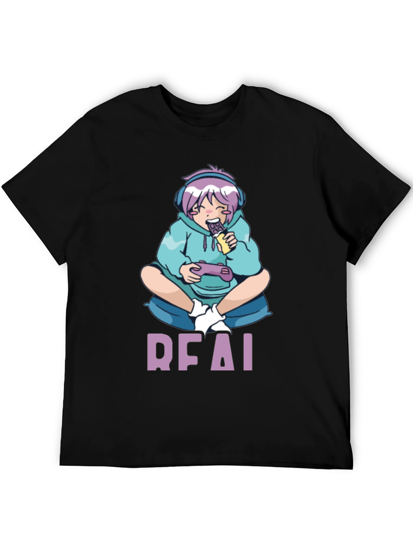 Anime Gamer Black T-Shirt