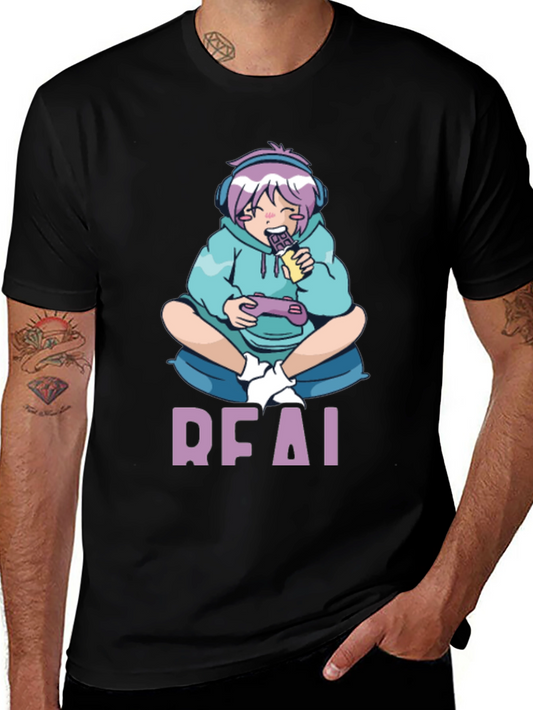 Anime Gamer Black T-Shirt