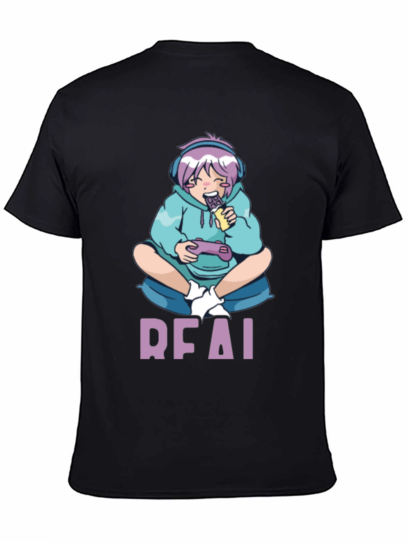 Anime Gamer Black T-Shirt