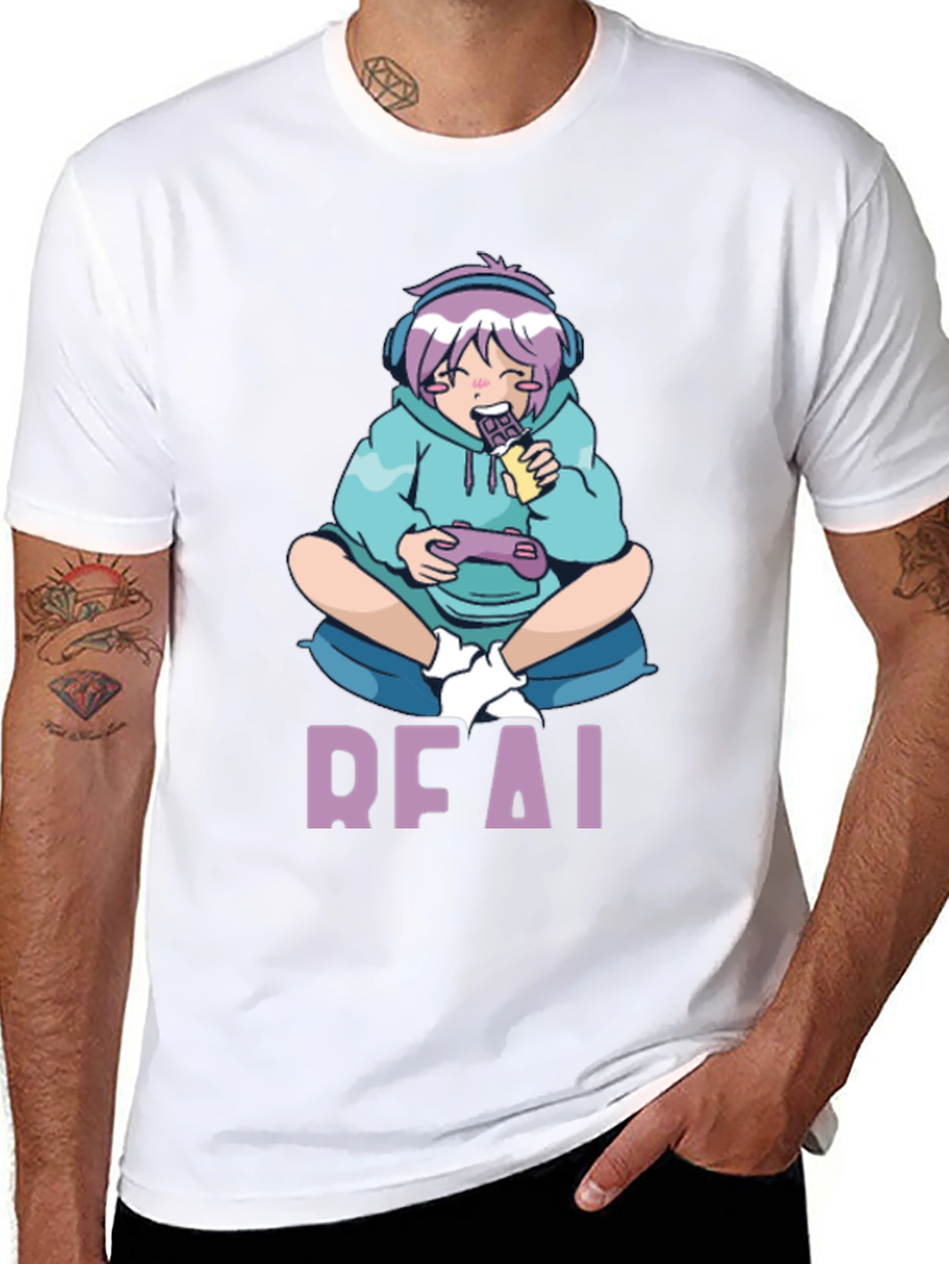 Anime Gamer Black T-Shirt
