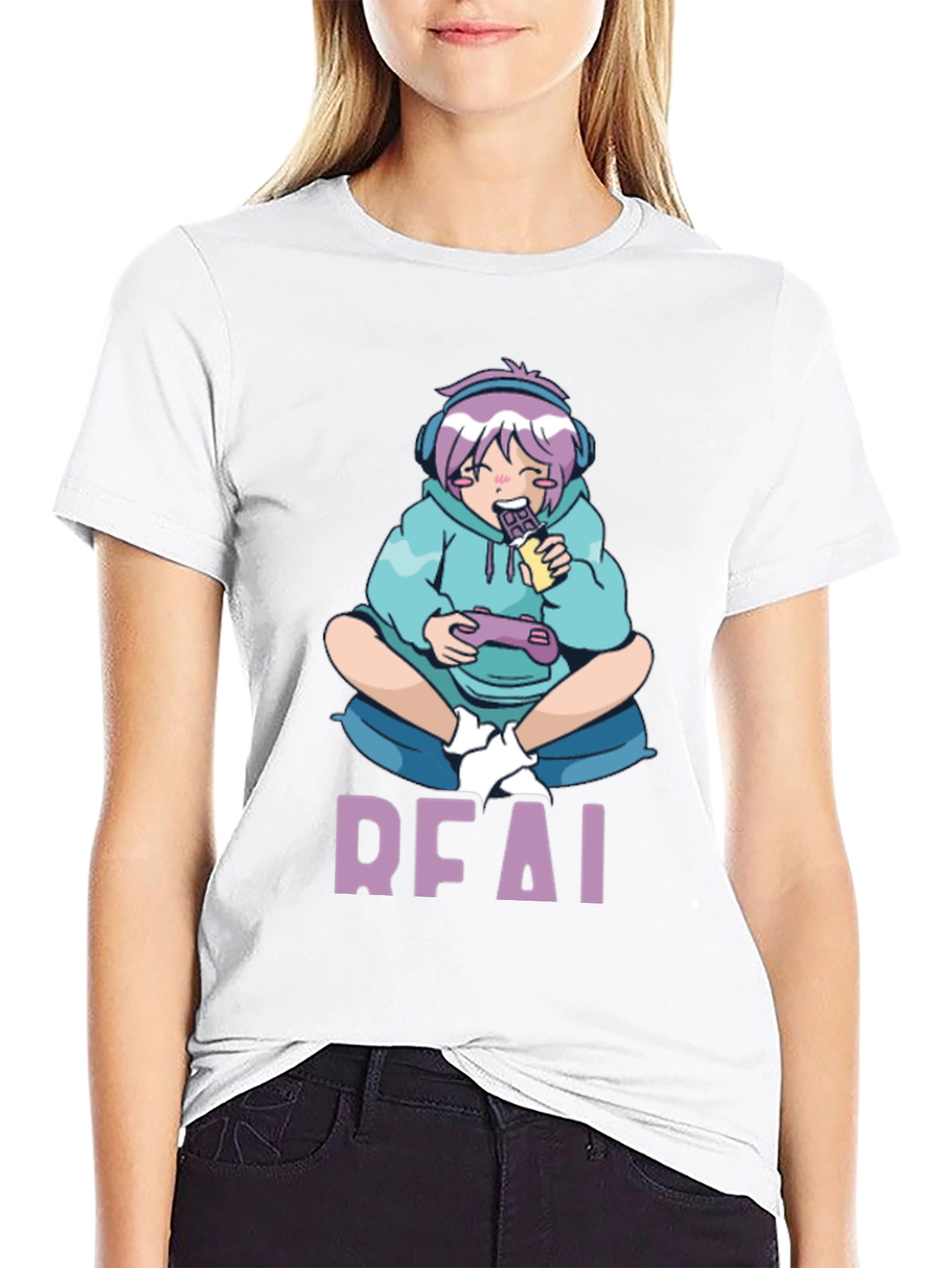 Anime Gamer Black T-Shirt