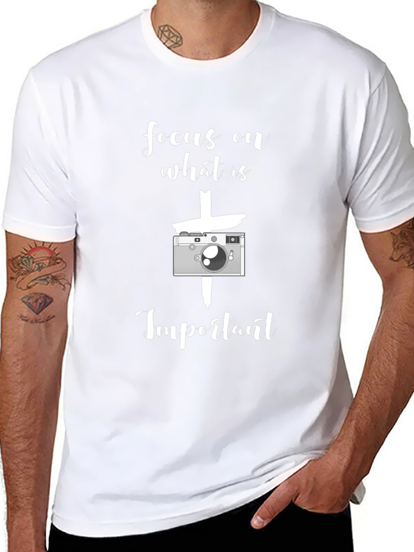 Focus On What Is Important Camera T-Shirt