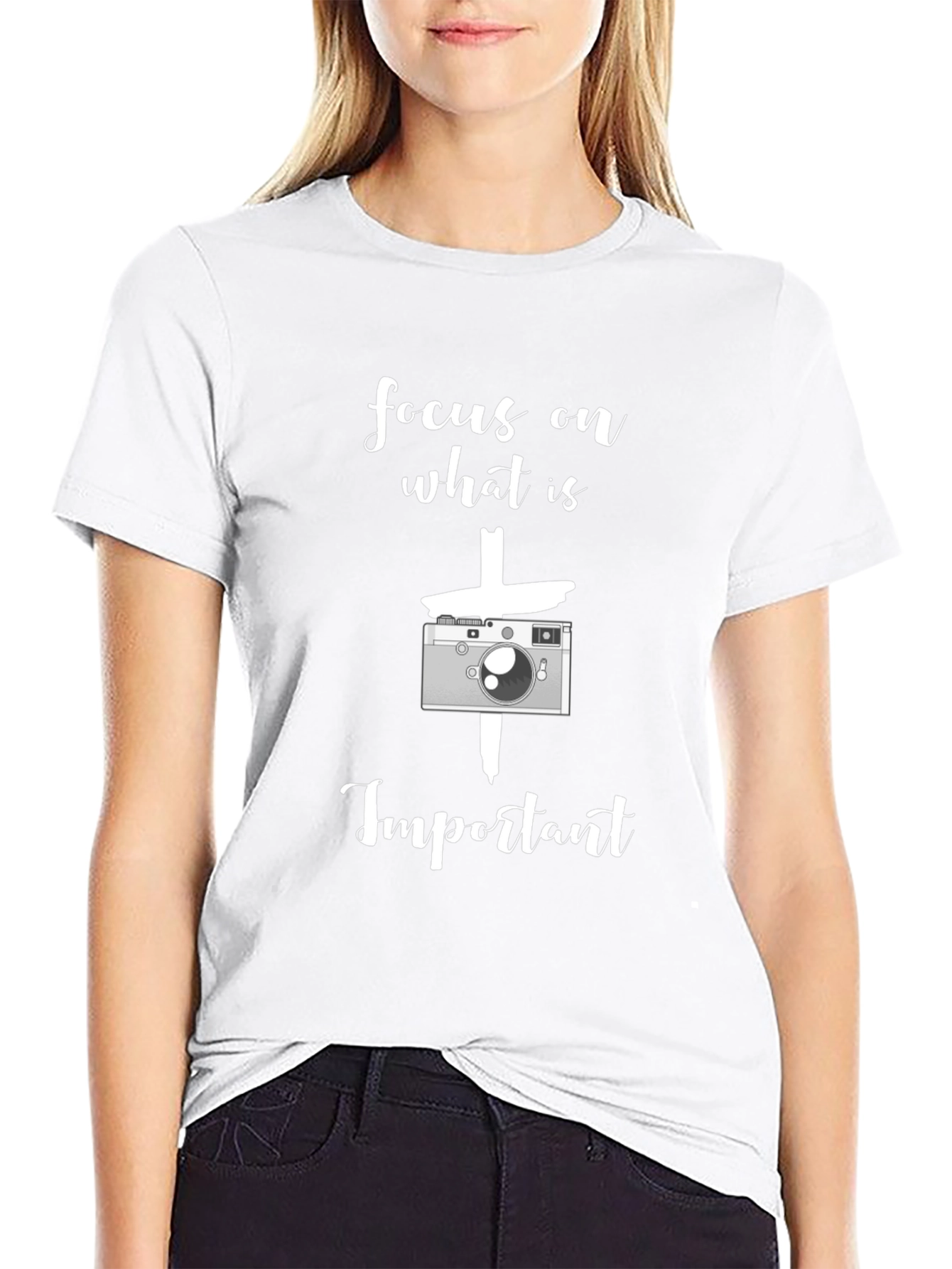Focus On What Is Important Camera T-Shirt