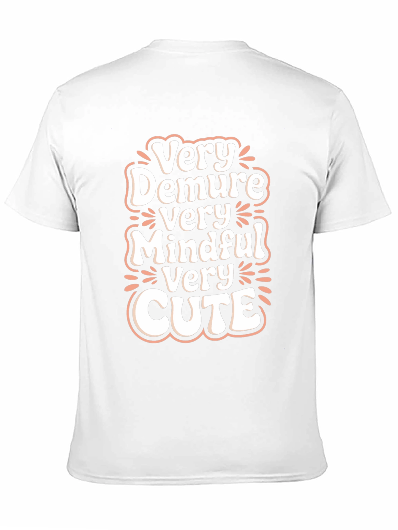 Very Demure Mindful Cute Black T-Shirt