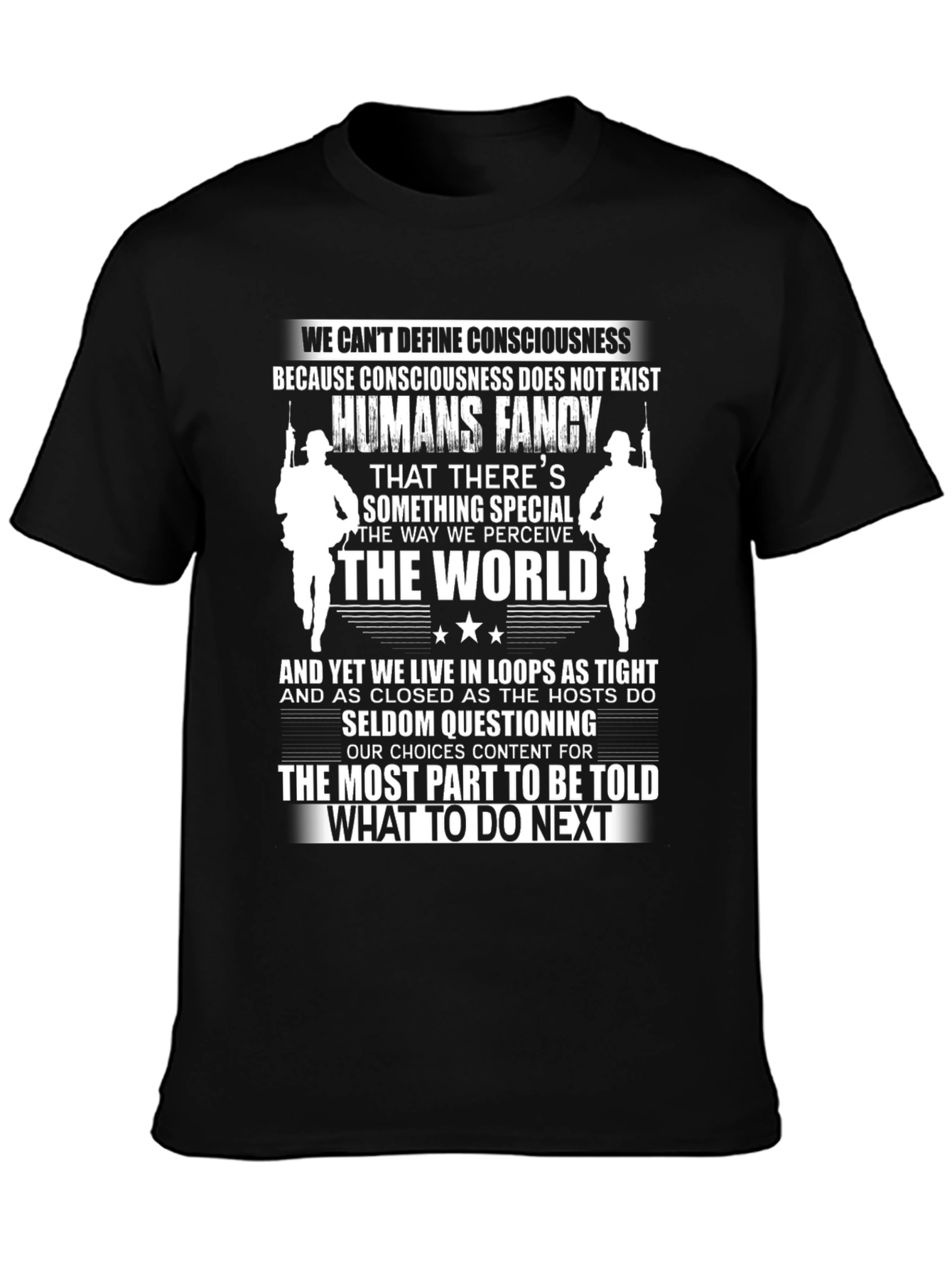 Philosophical Graphic Tee - What To Do Next