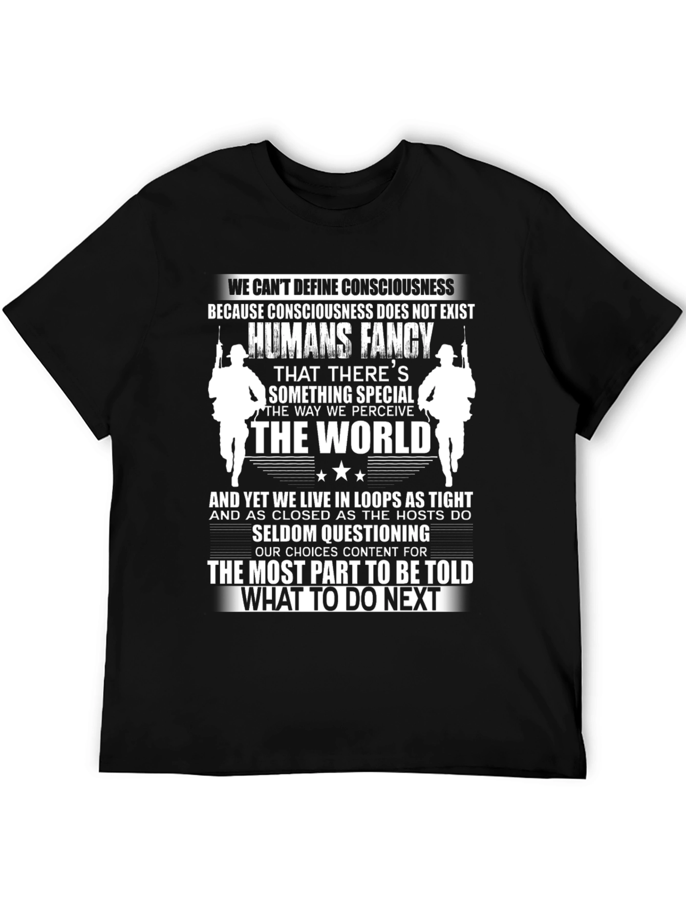 Philosophical Graphic Tee - What To Do Next