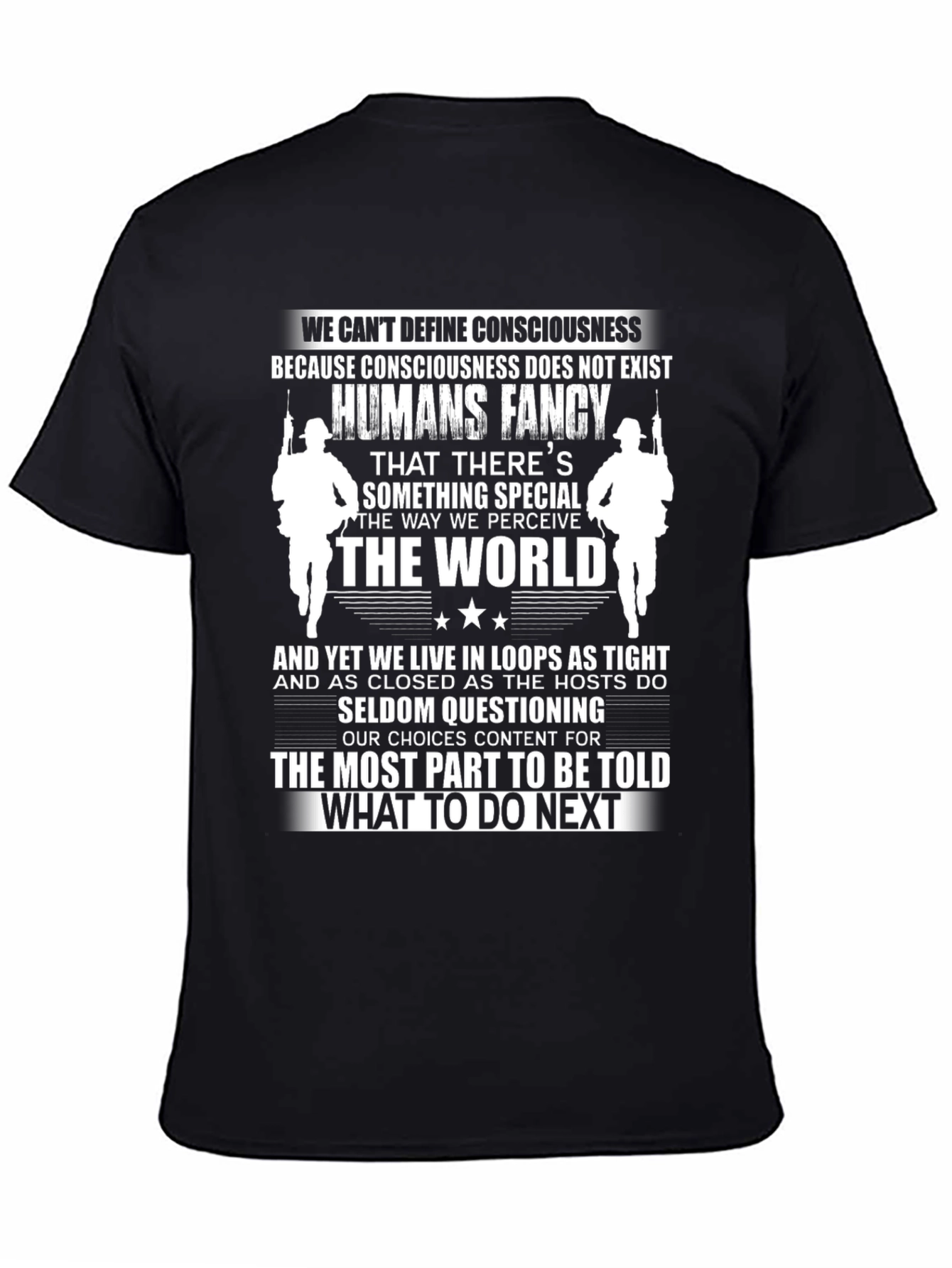 Philosophical Graphic Tee - What To Do Next