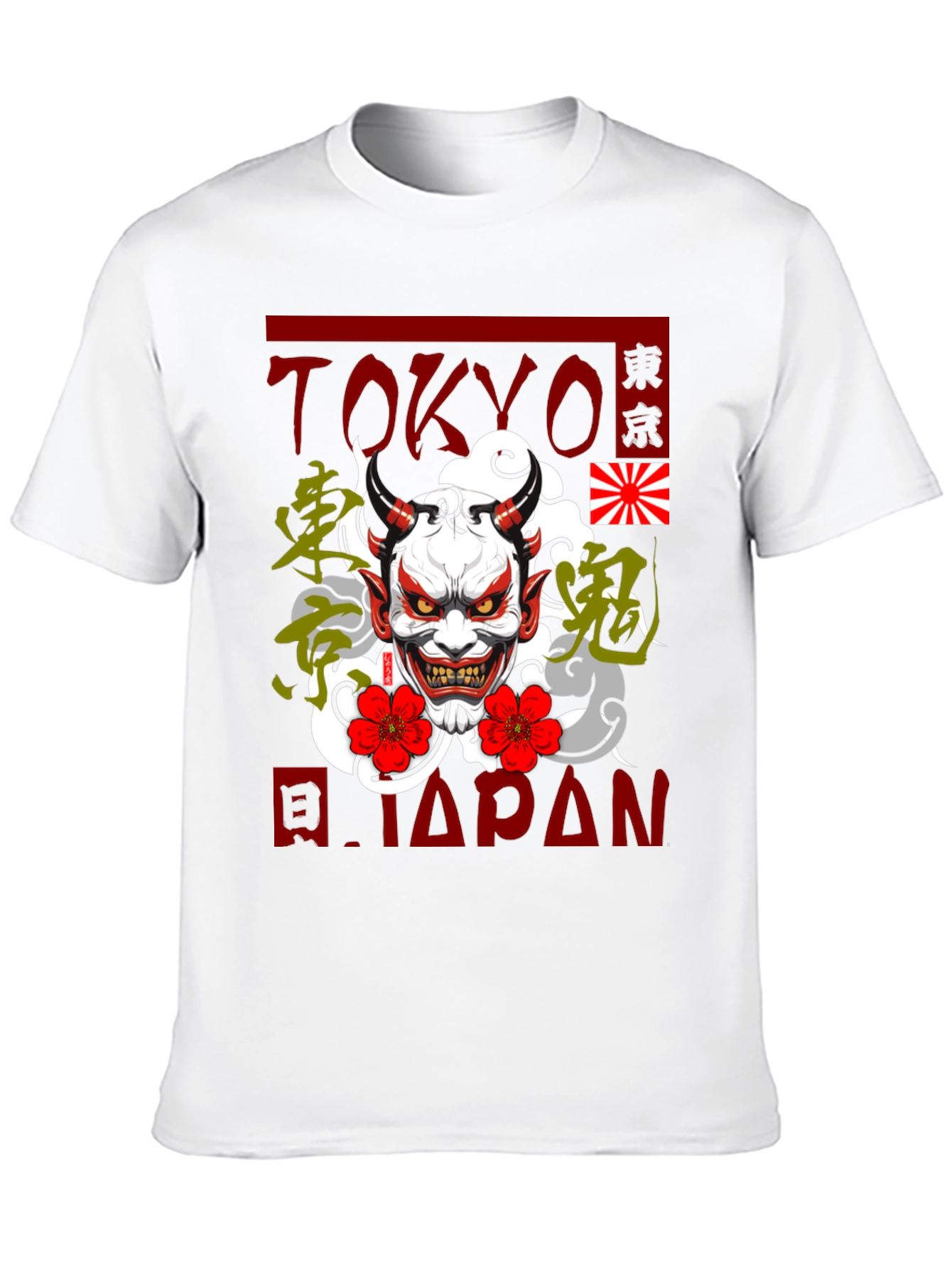 Tokyo Japan Oni Demon Graphic T-Shirt