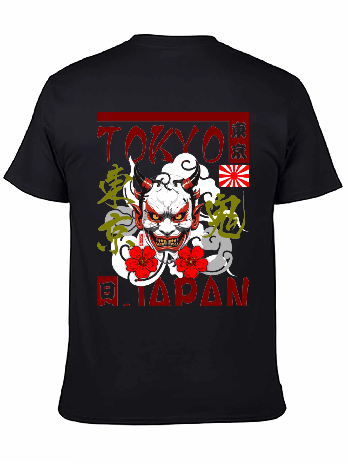 Tokyo Japan Oni Demon Graphic T-Shirt