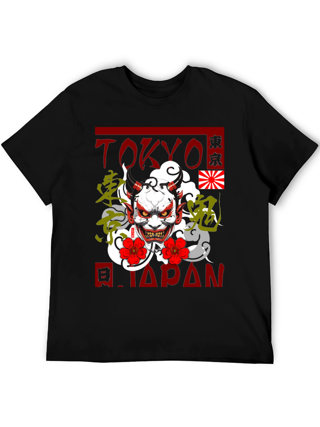 Tokyo Japan Oni Demon Graphic T-Shirt
