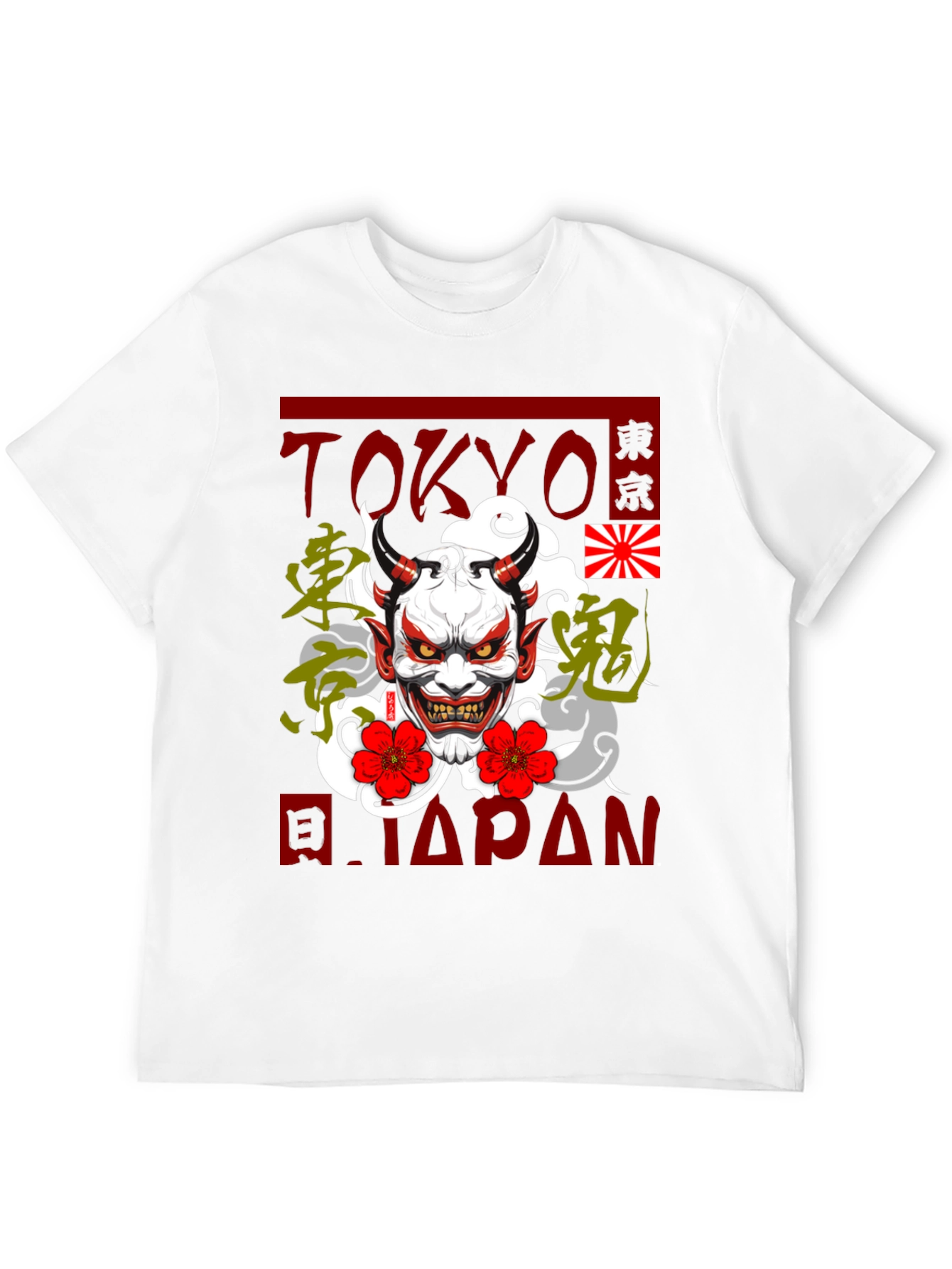 Tokyo Japan Oni Demon Graphic T-Shirt