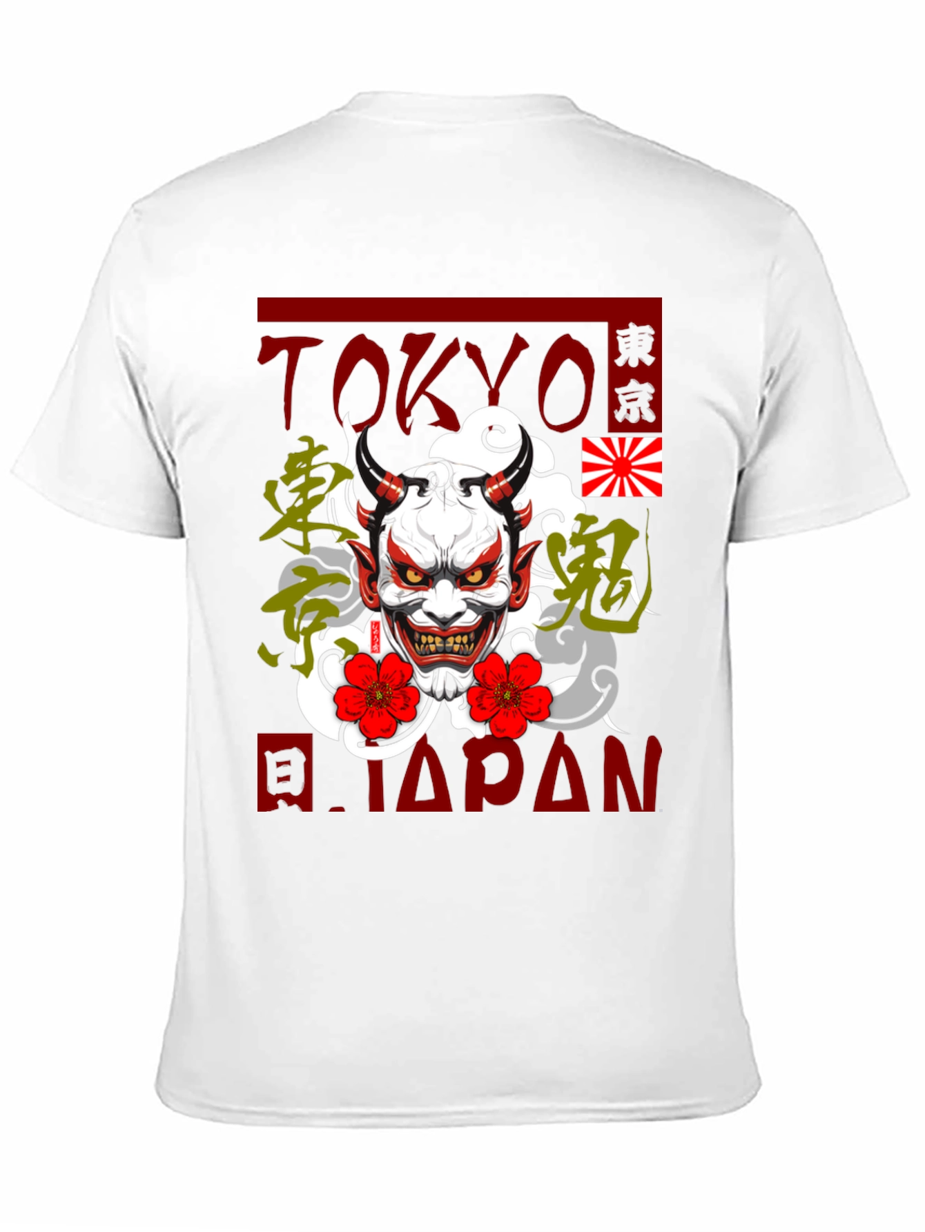 Tokyo Japan Oni Demon Graphic T-Shirt