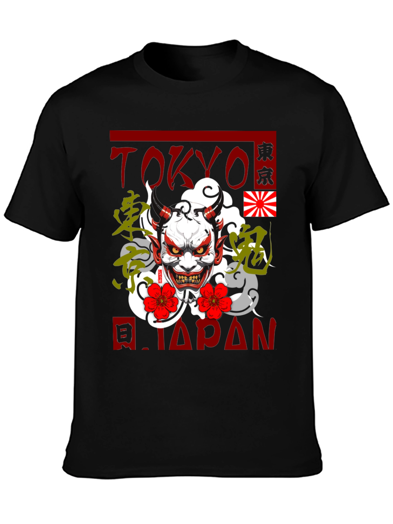 Tokyo Japan Oni Demon Graphic T-Shirt