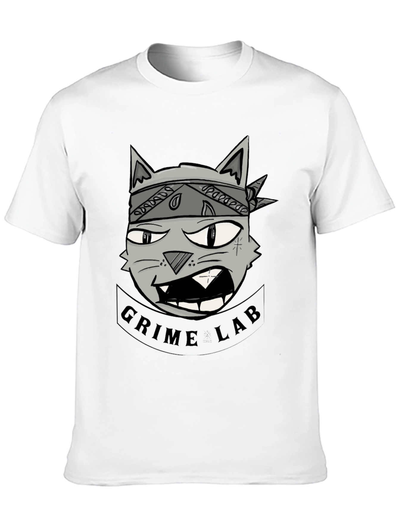 Grime Lab Graphic Tee - Black Cotton T-Shirt