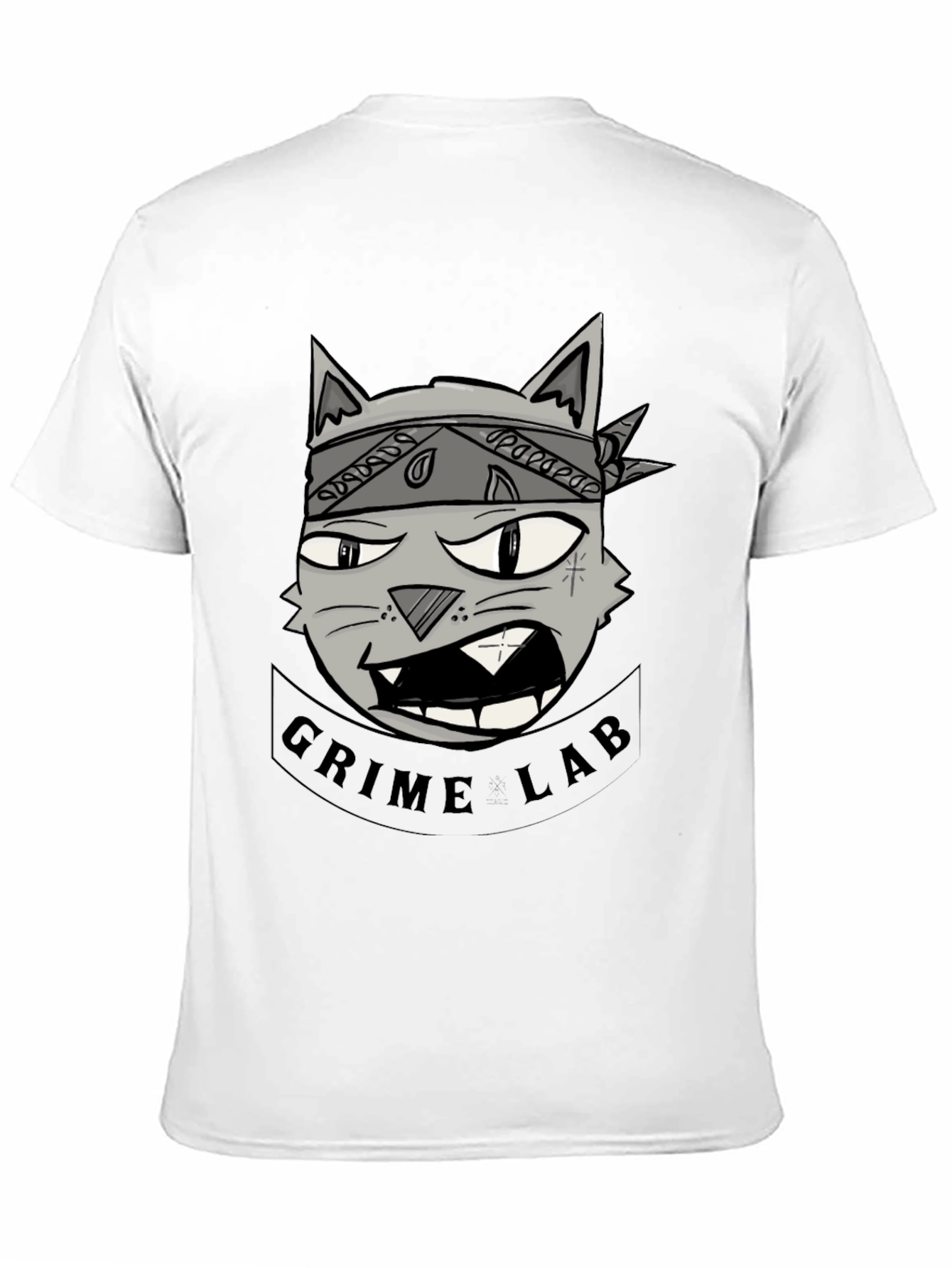 Grime Lab Graphic Tee - Black Cotton T-Shirt