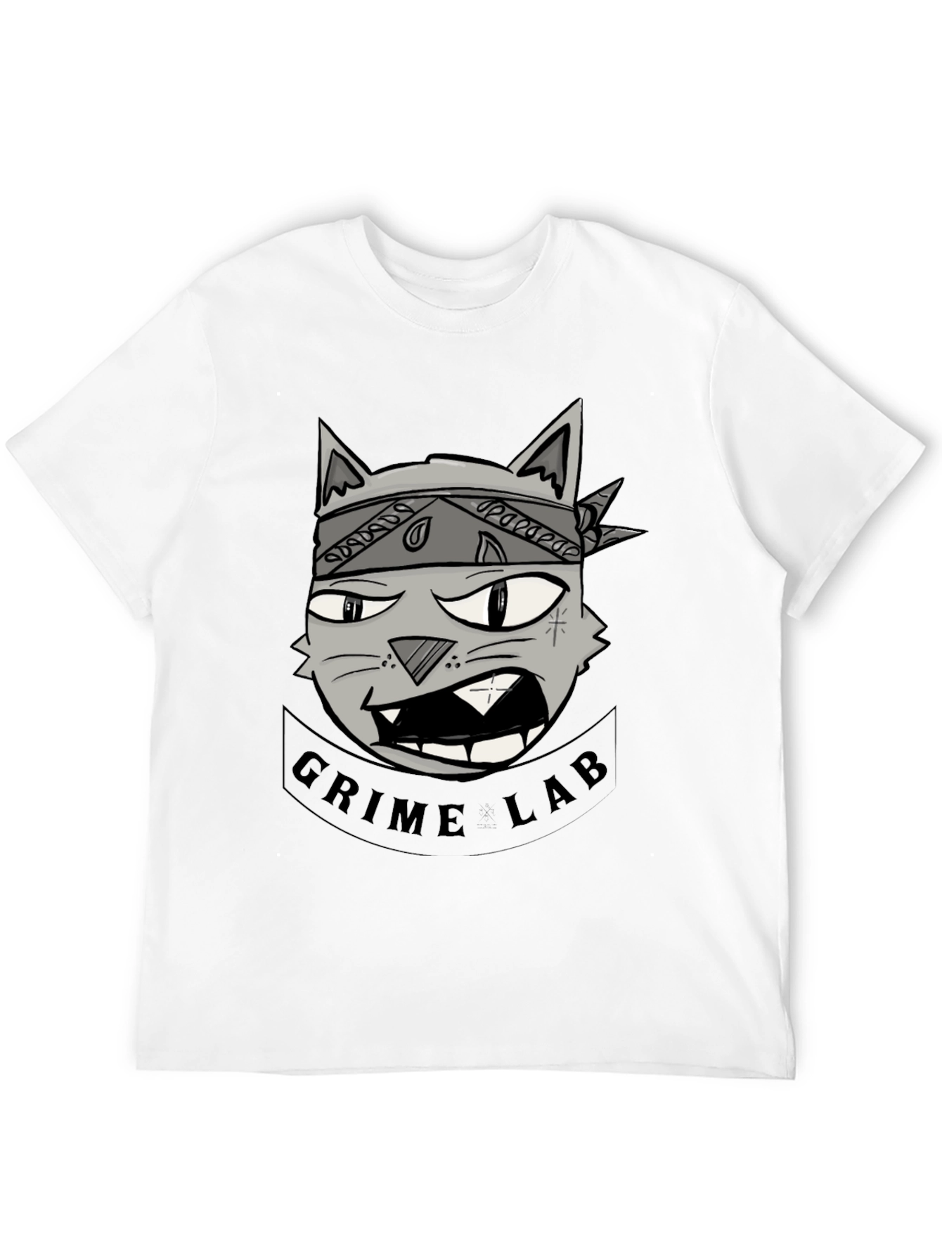 Grime Lab Graphic Tee - Black Cotton T-Shirt