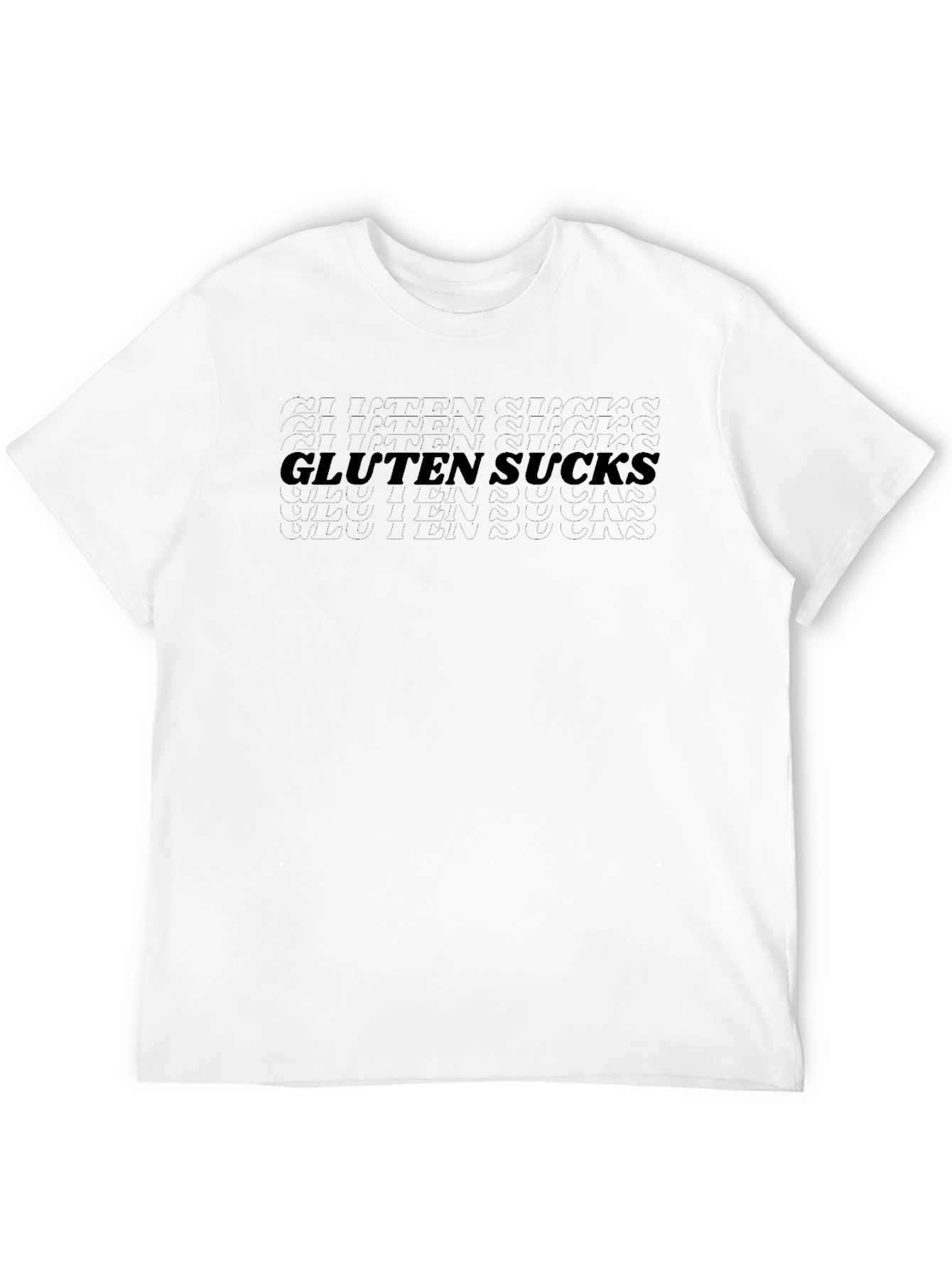 Gluten Sucks Graphic Tee - Bold Statement T-Shirt