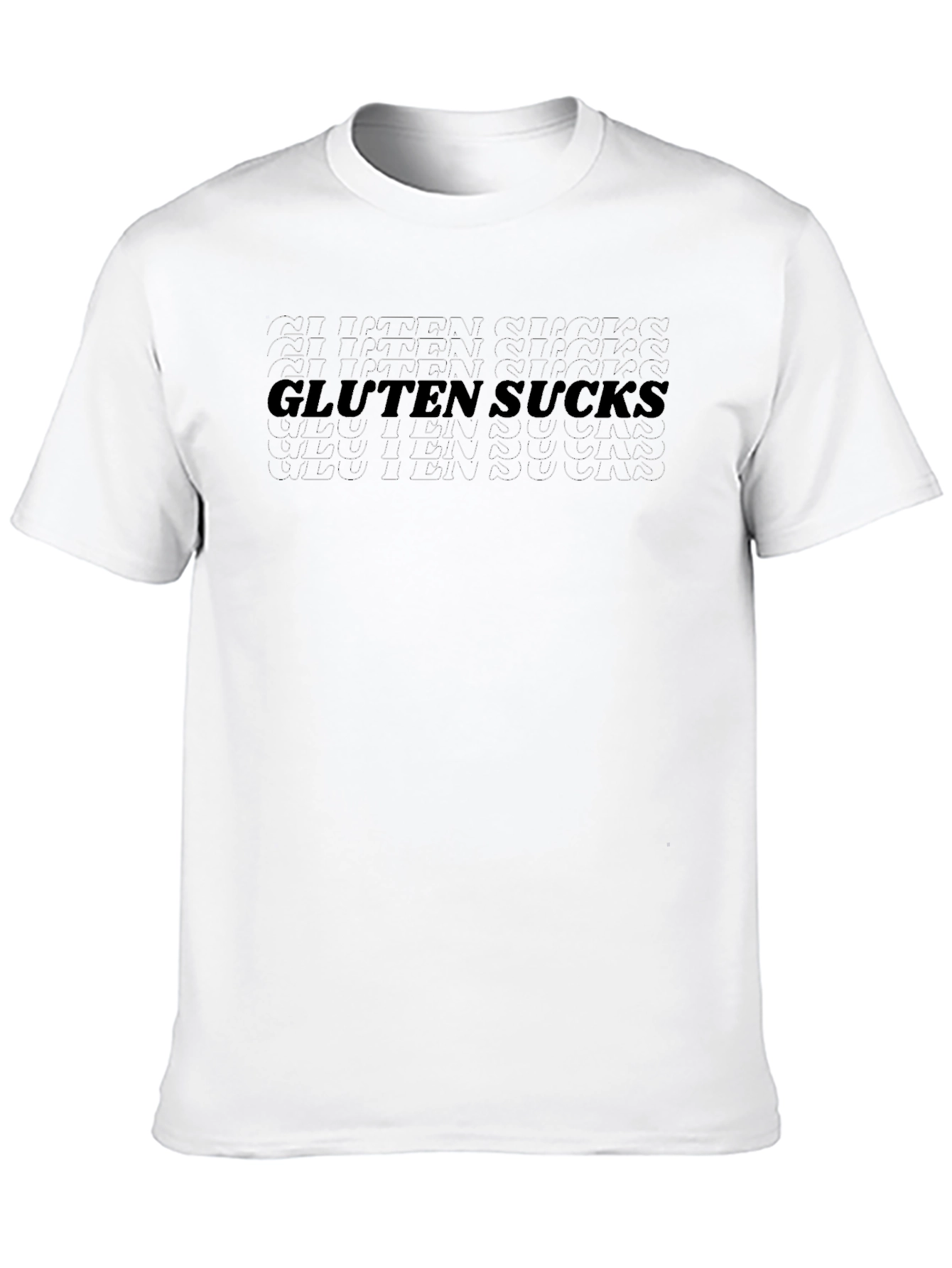 Gluten Sucks Graphic Tee - Bold Statement T-Shirt