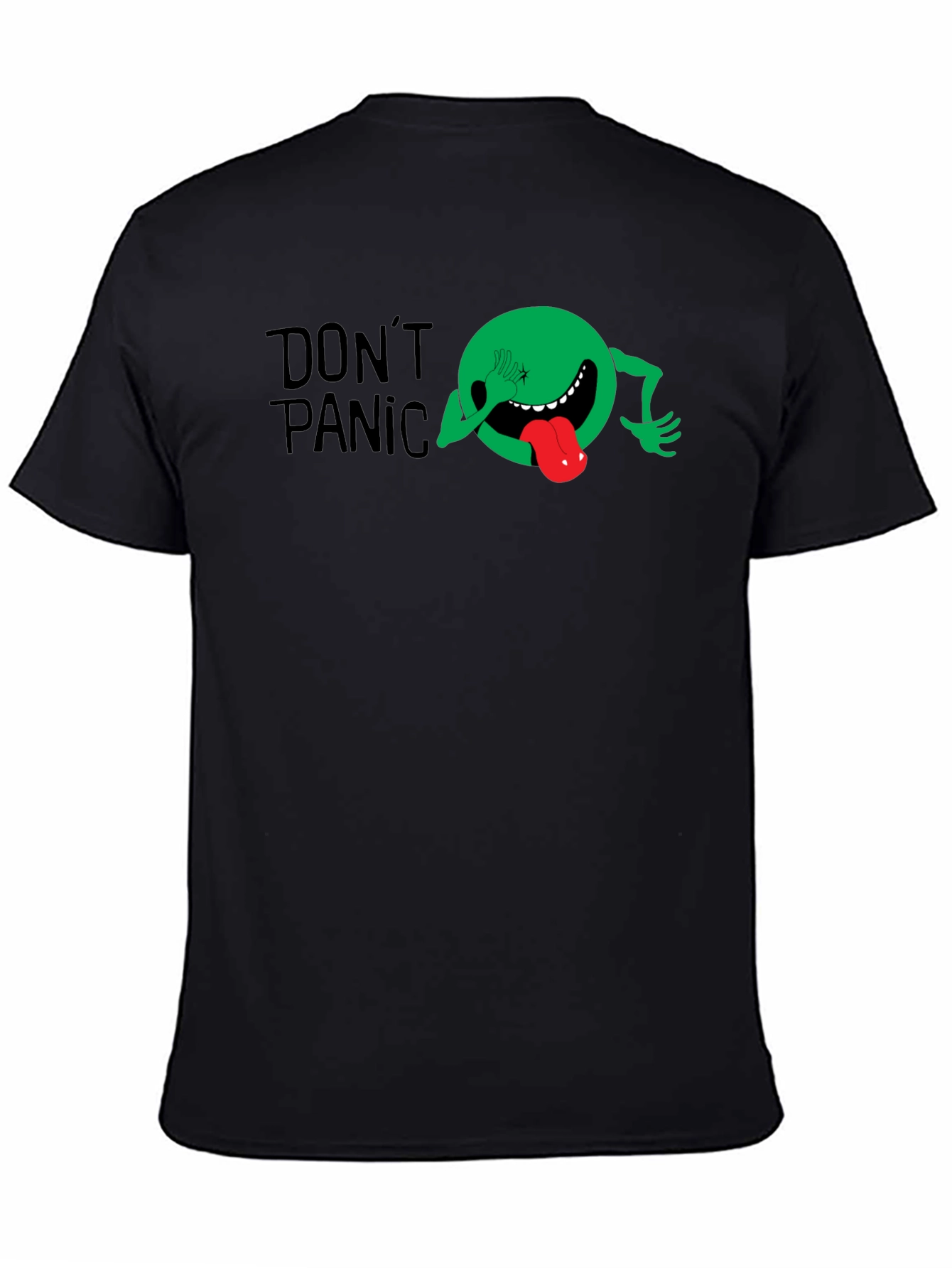 Dont Panic Graphic Tee - Black T-Shirt