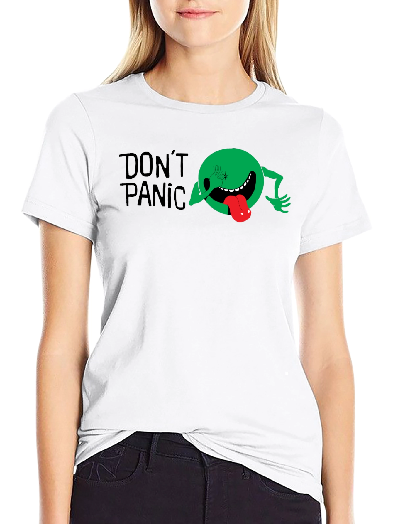Dont Panic Graphic Tee - Black T-Shirt