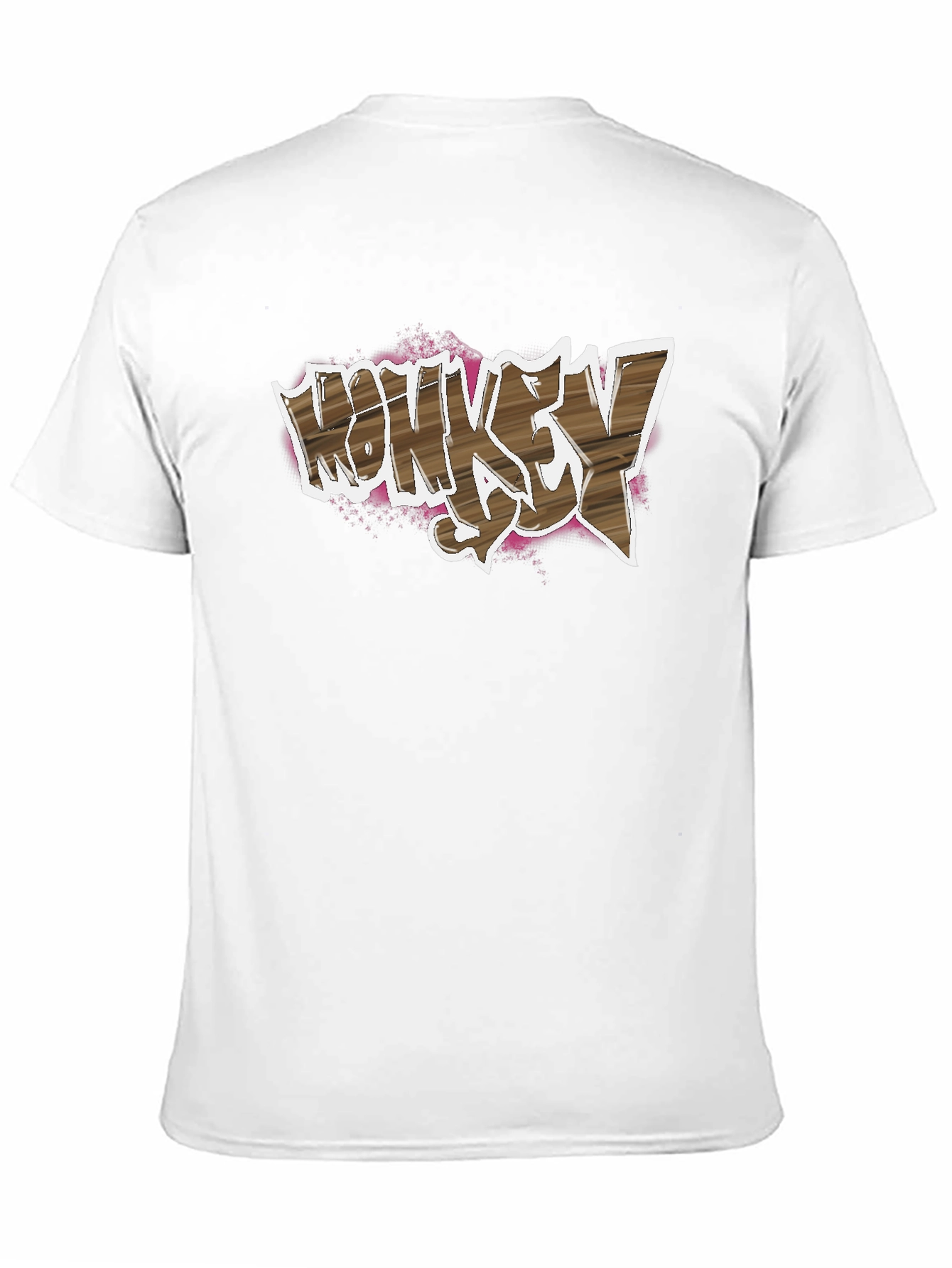 Monkey Say Graphic Print Black T-Shirt