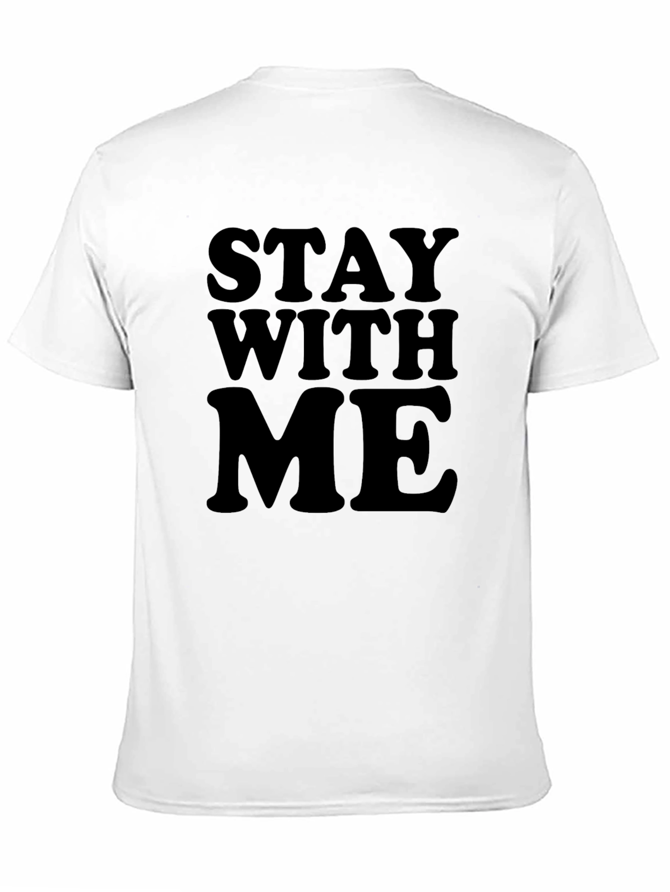 Stay With Me Black Graphic Tee