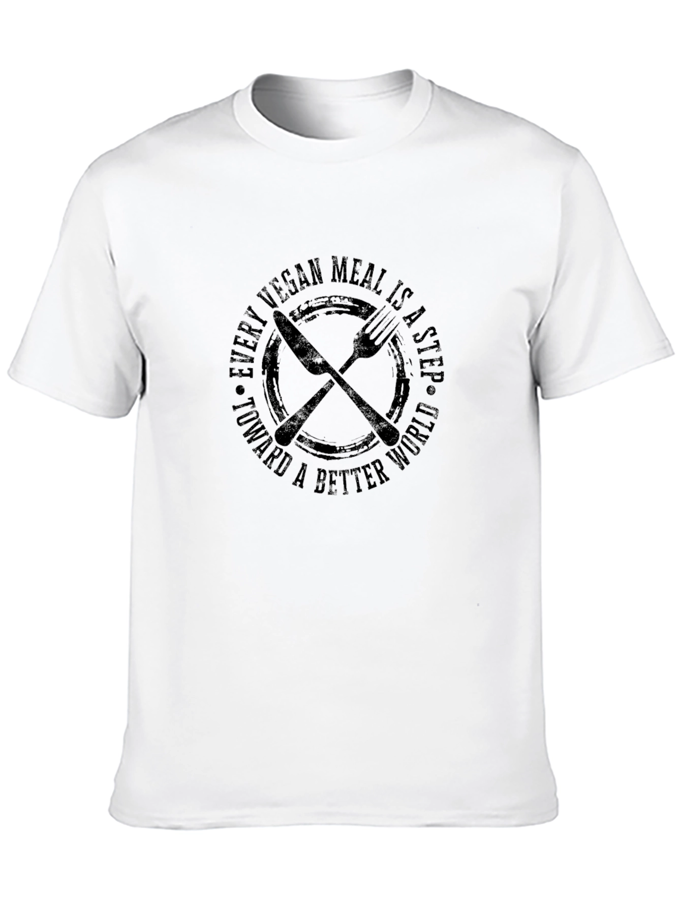 Vegan Meal Step Better World T-Shirt