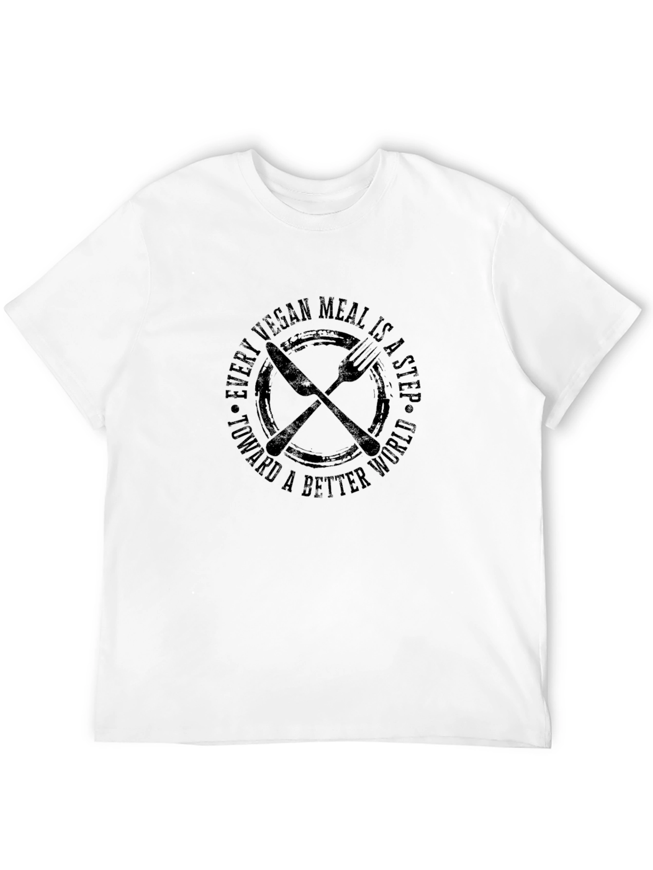 Vegan Meal Step Better World T-Shirt
