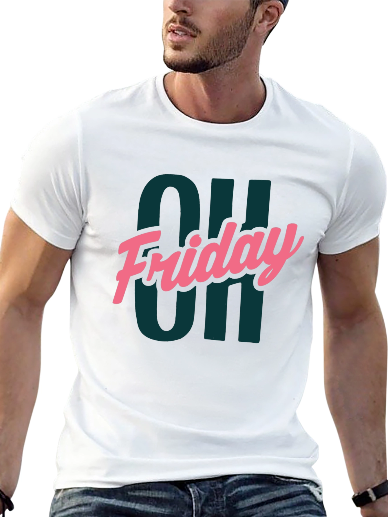 Oh Friday Graphic Tee - Mens Black T-Shirt