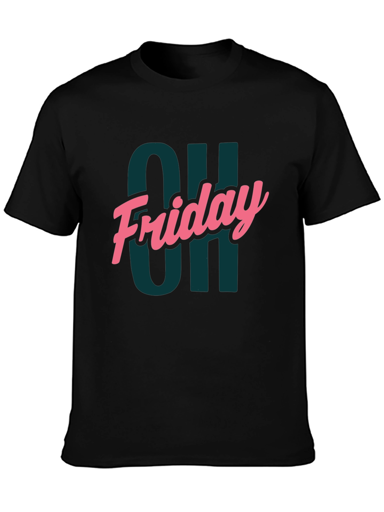 Oh Friday Graphic Tee - Mens Black T-Shirt