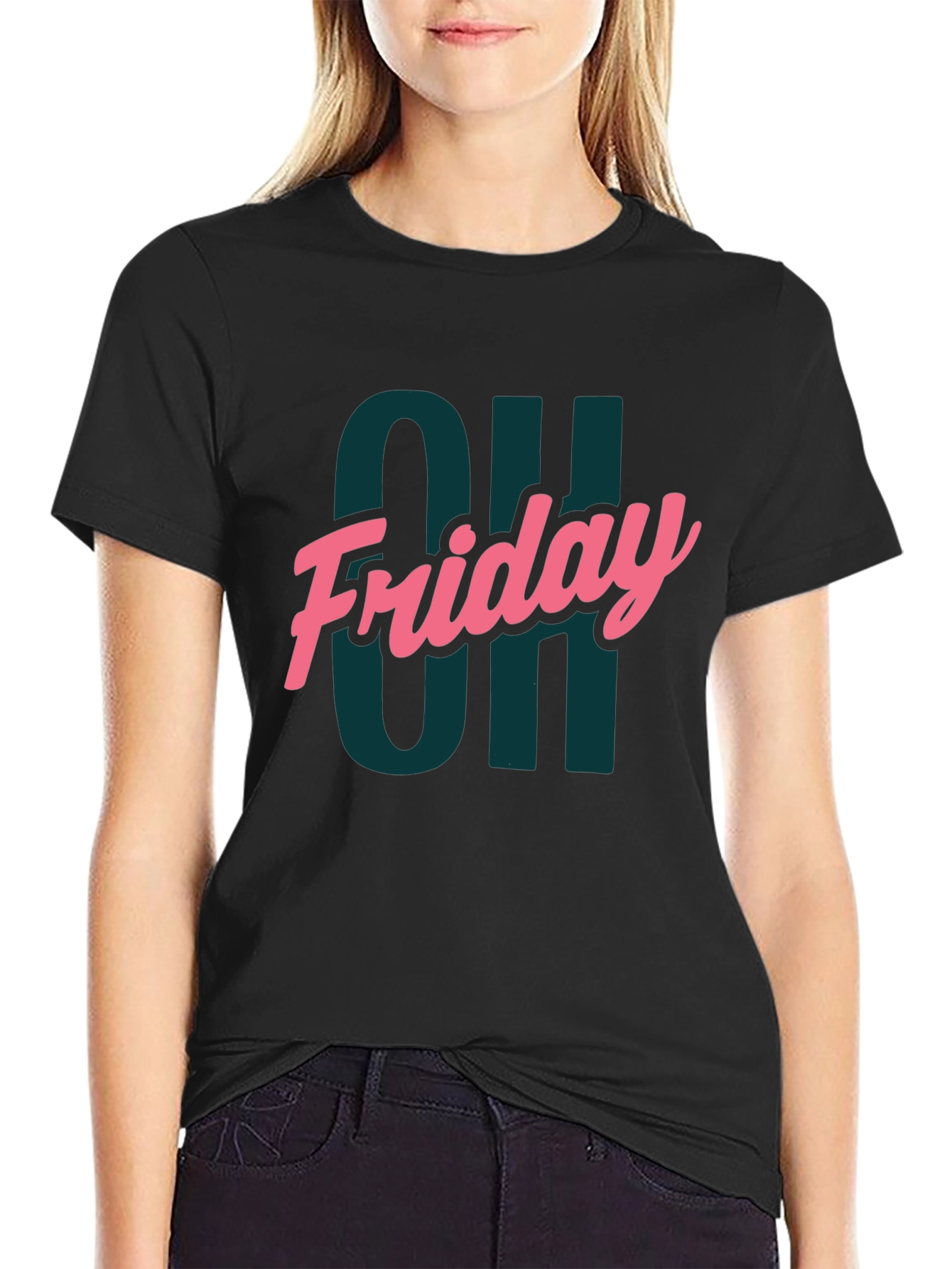 Oh Friday Graphic Tee - Mens Black T-Shirt
