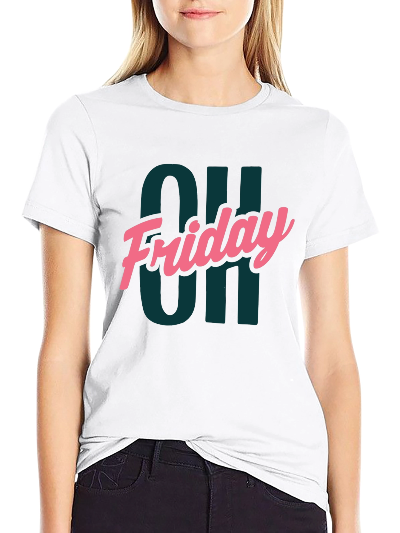 Oh Friday Graphic Tee - Mens Black T-Shirt