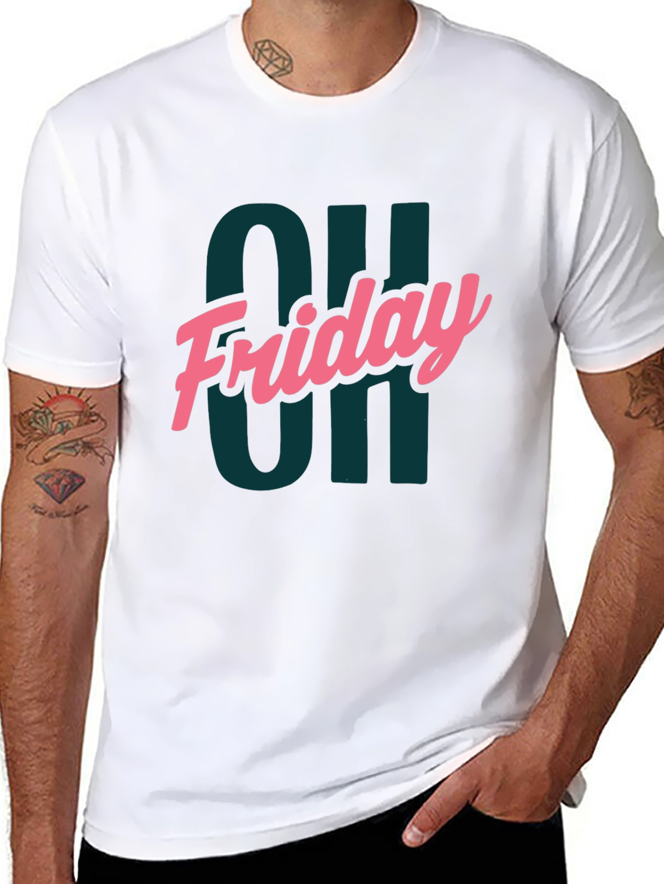 Oh Friday Graphic Tee - Mens Black T-Shirt