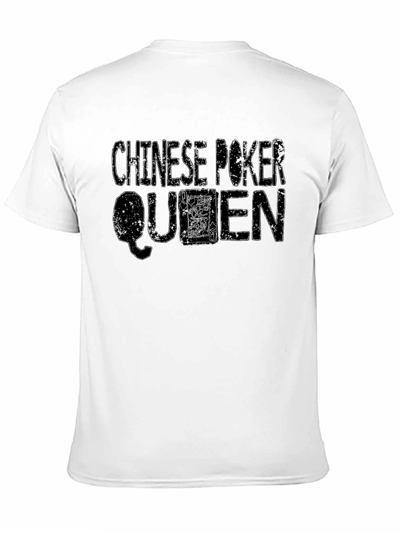 Chinese Poker Queen Black T-Shirt