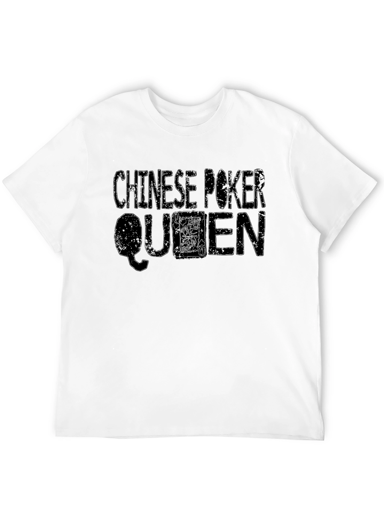 Chinese Poker Queen Black T-Shirt