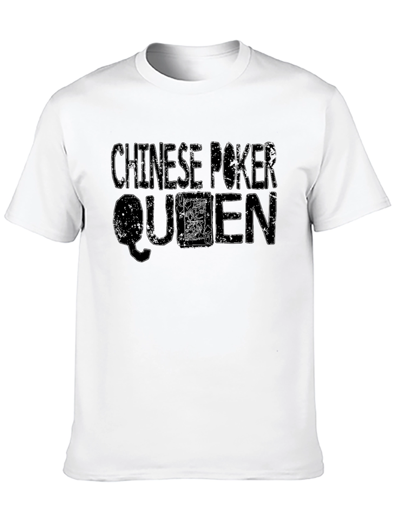 Chinese Poker Queen Black T-Shirt